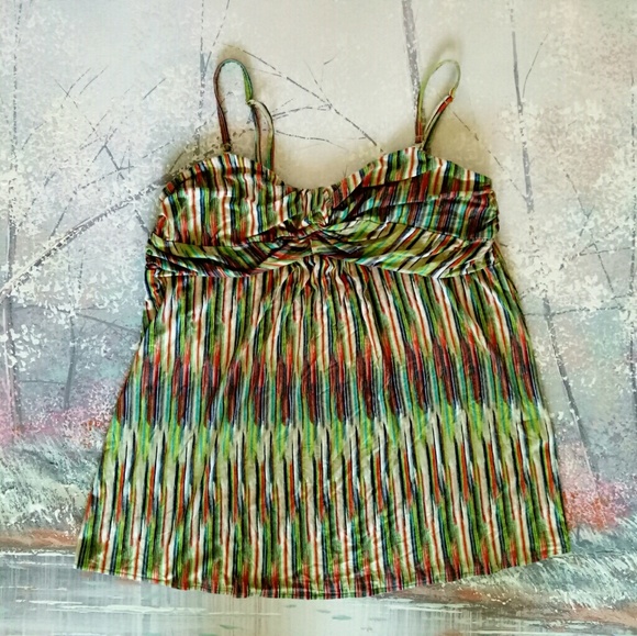 Lane Bryant Tops - Lane bryant cami twist multicolor top